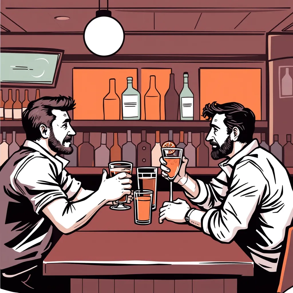 Alcoholism Traits Illustration