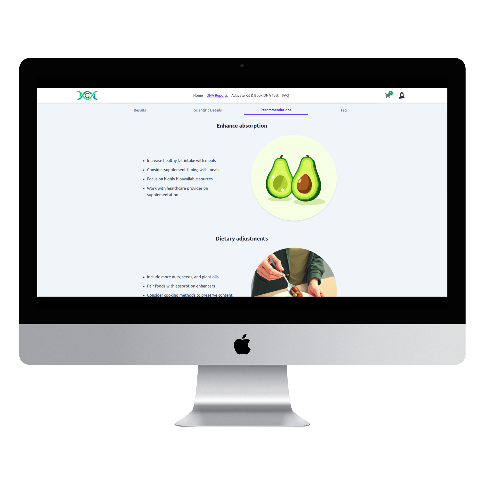 Desktop Nutrition Report Preview