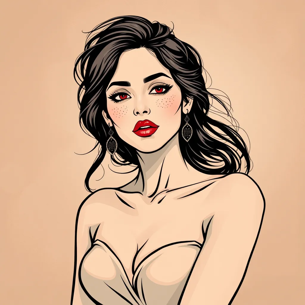 Facial Features Illustration